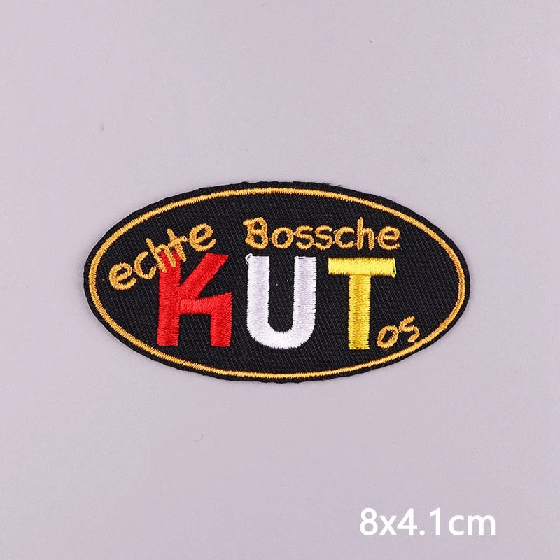 2025 New Designs Netherland Oeteldonk Carnival Iron On Patches For Clothes Oeteldonk Emblem Frog Embroidery Patch Festival Badge