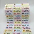 120pcs Name Tag Custom Waterproof Kawaii Stickers Decals Personalized Name Label for Children School Stationery Bottle Sticker