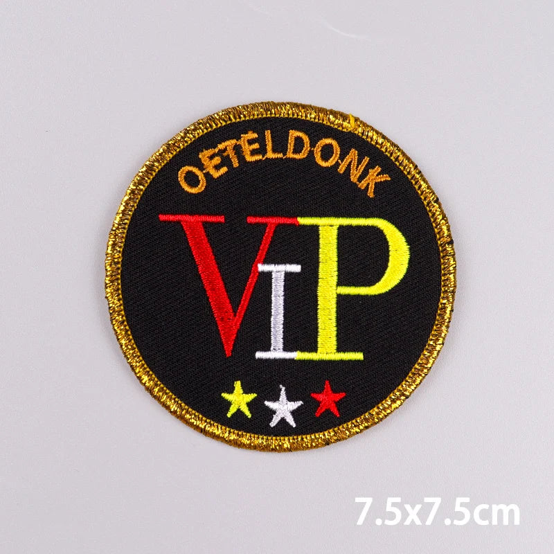 2025 New Designs Netherland Oeteldonk Carnival Iron On Patches For Clothes Oeteldonk Emblem Frog Embroidery Patch Festival Badge
