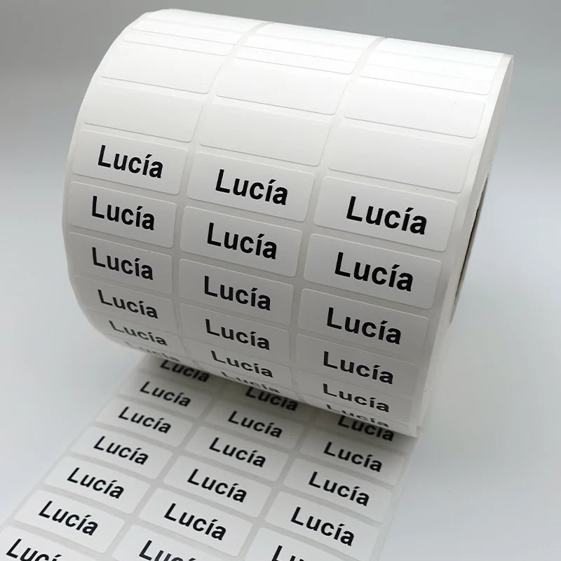 120pcs Name Tag Custom Waterproof Kawaii Stickers Decals Personalized Name Label for Children School Stationery Bottle Sticker