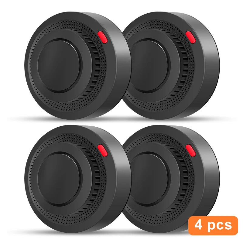 Tuya Smart Zigbee Smoke Detector Smart Home Real-time Monitoring Remote Alarm Notification App Control Works Need Zigbee Hub