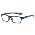 Reading Glasses Men Fashion Sports Anti-blue Light Blocking Reading Eyewear Grey Red TR90 Frame Presbyopia Eyeglasses