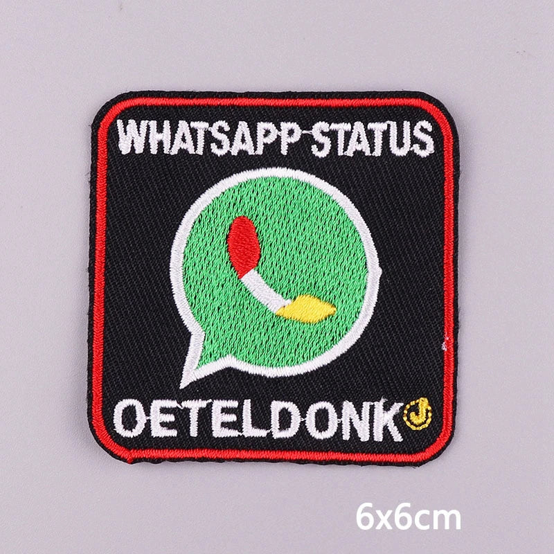 2025 New Designs Netherland Oeteldonk Carnival Iron On Patches For Clothes Oeteldonk Emblem Frog Embroidery Patch Festival Badge