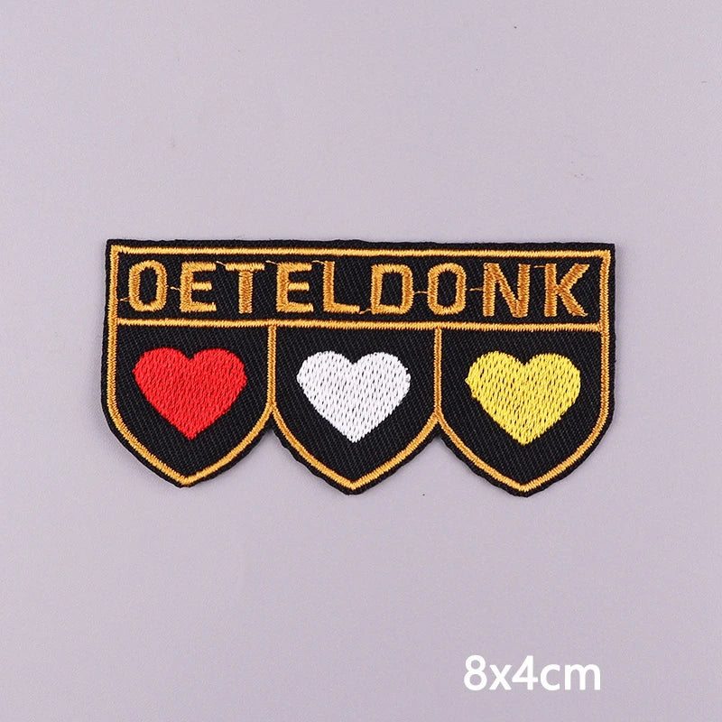 2025 New Designs Netherland Oeteldonk Carnival Iron On Patches For Clothes Oeteldonk Emblem Frog Embroidery Patch Festival Badge