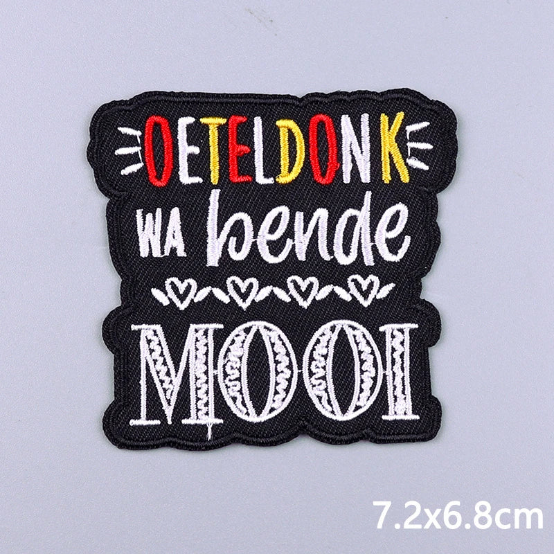 2025 New Designs Netherland Oeteldonk Carnival Iron On Patches For Clothes Oeteldonk Emblem Frog Embroidery Patch Festival Badge