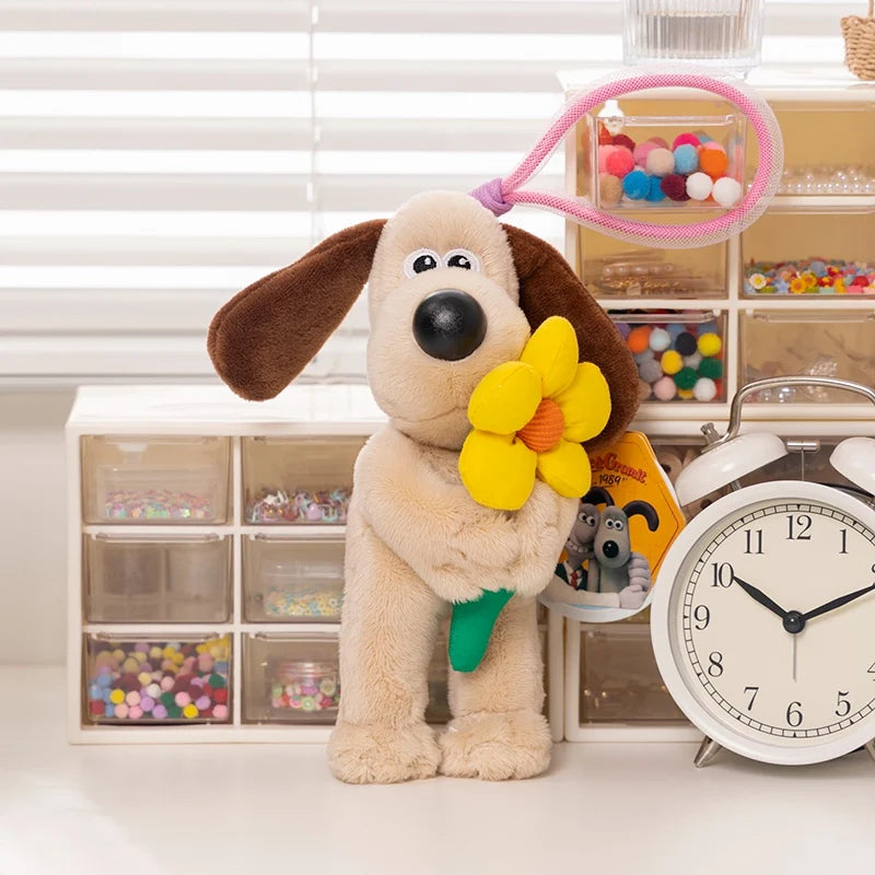 Original Wallace&Gromit Plush Toy Kawaii Gromit Wallace Toys Cartoon Dogs Bag Pendant Key Chain Anime Cute Puppy Stuffed Dolls