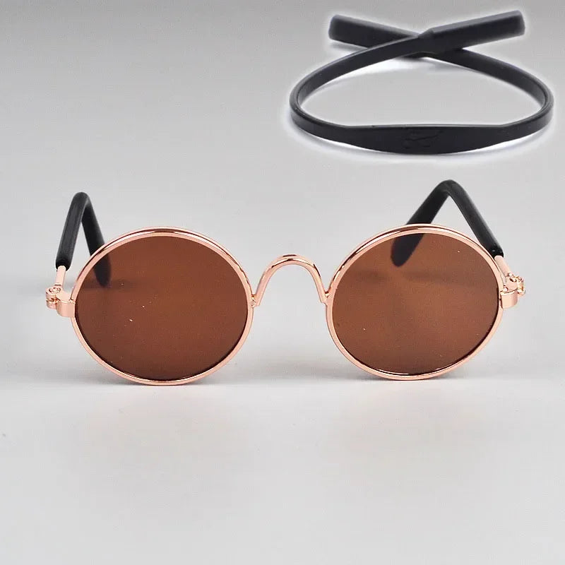 Cat Sunglasses Summer Outdoor Puppy UV Protection Sunglasses Dolls Sun Glasses Small Dog Cosplay Photo Props Cute Pet Sunglasses