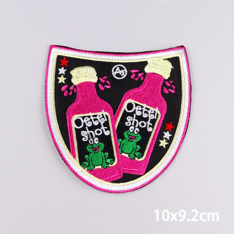 2025 New Designs Netherland Oeteldonk Carnival Iron On Patches For Clothes Oeteldonk Emblem Frog Embroidery Patch Festival Badge