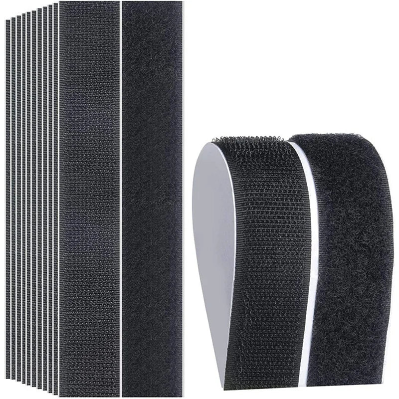 1M Strong Self Adhesive Hook and Loop Fastener Tape Double Side Adhesive Tape with Glue Sticker velcrooes Tape 16/20/30/50/100mm