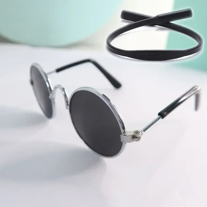 Cat Sunglasses Summer Outdoor Puppy UV Protection Sunglasses Dolls Sun Glasses Small Dog Cosplay Photo Props Cute Pet Sunglasses