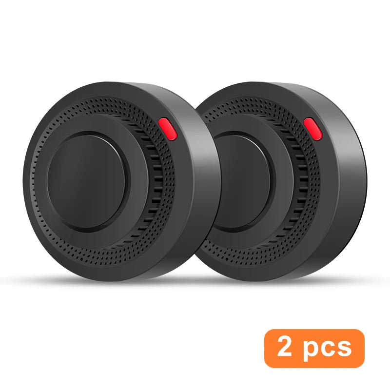 Tuya Smart Zigbee Smoke Detector Smart Home Real-time Monitoring Remote Alarm Notification App Control Works Need Zigbee Hub