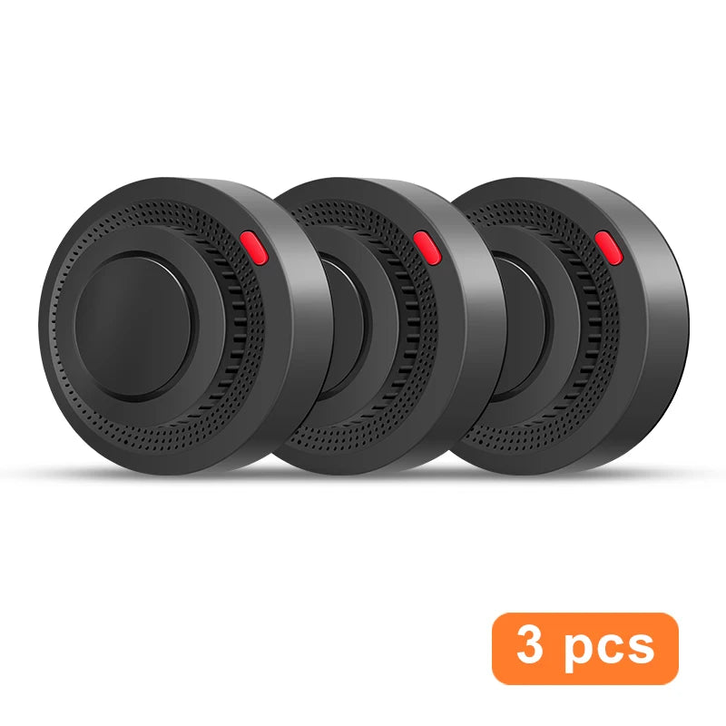 Tuya Smart Zigbee Smoke Detector Smart Home Real-time Monitoring Remote Alarm Notification App Control Works Need Zigbee Hub
