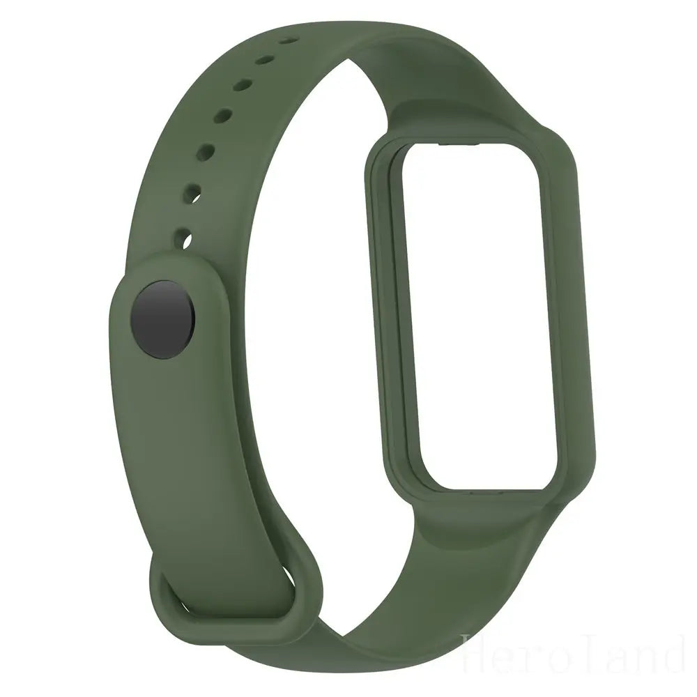 Fashion Silicone WatchStrap For Huami Amazfit Band 7 SmartWatch Band Bracelet Soprt Wristband For Amazfit band7 Strap Buckle new