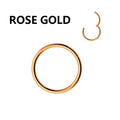 1PC Stainless Steel Nose Hoop Septum Piercing Clicker Hinged Segment Rings Lip Helix Daith Conch Cartilage Earrings Sexy Jewelry