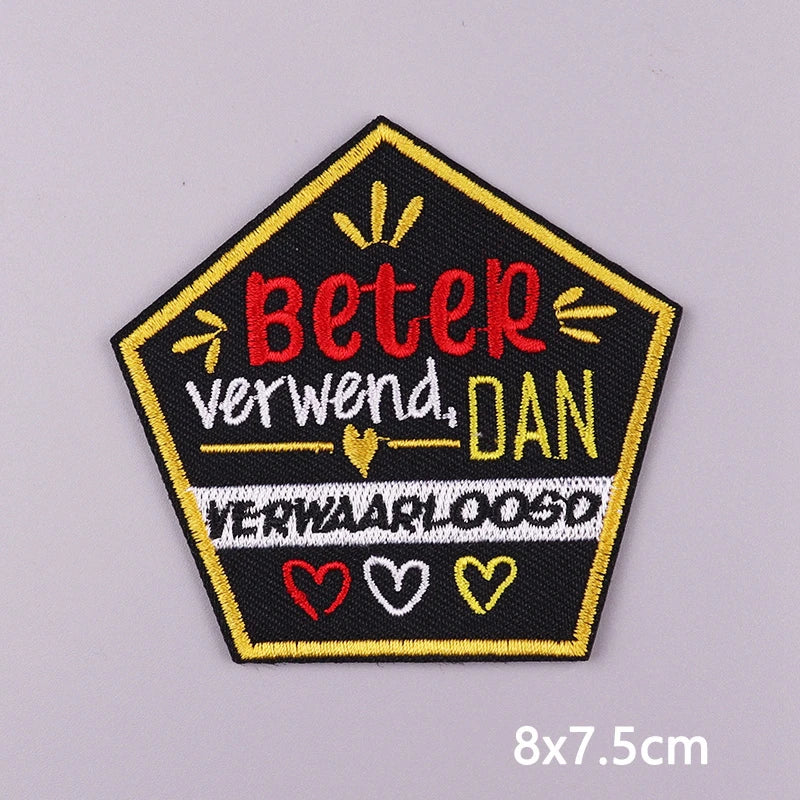 2025 New Designs Netherland Oeteldonk Carnival Iron On Patches For Clothes Oeteldonk Emblem Frog Embroidery Patch Festival Badge