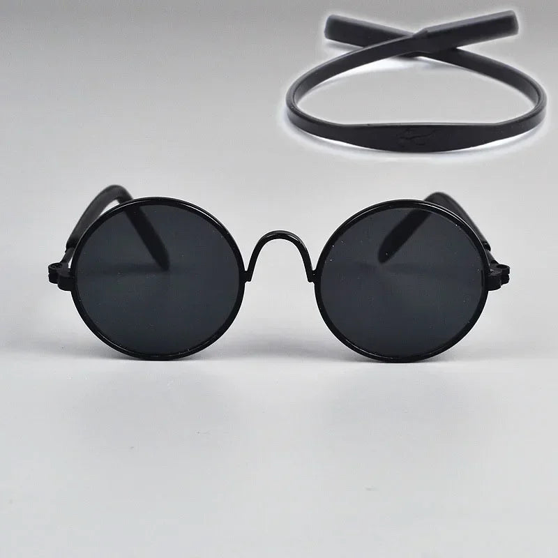 Cat Sunglasses Summer Outdoor Puppy UV Protection Sunglasses Dolls Sun Glasses Small Dog Cosplay Photo Props Cute Pet Sunglasses