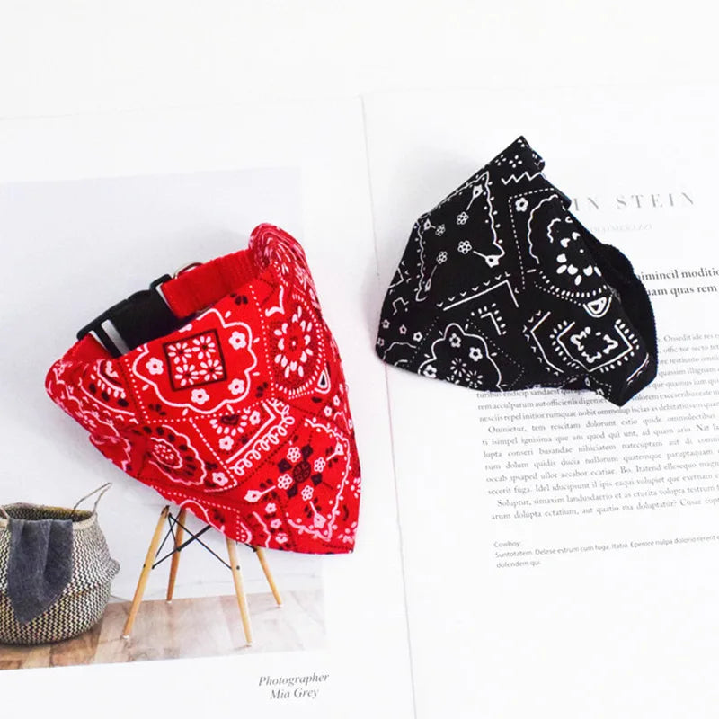 Adjustable Pet Puppy Cat Scarf For Cat Small Medium Large Dogs Bandana Collar Birthday Party Dress Up Pet Accessories
