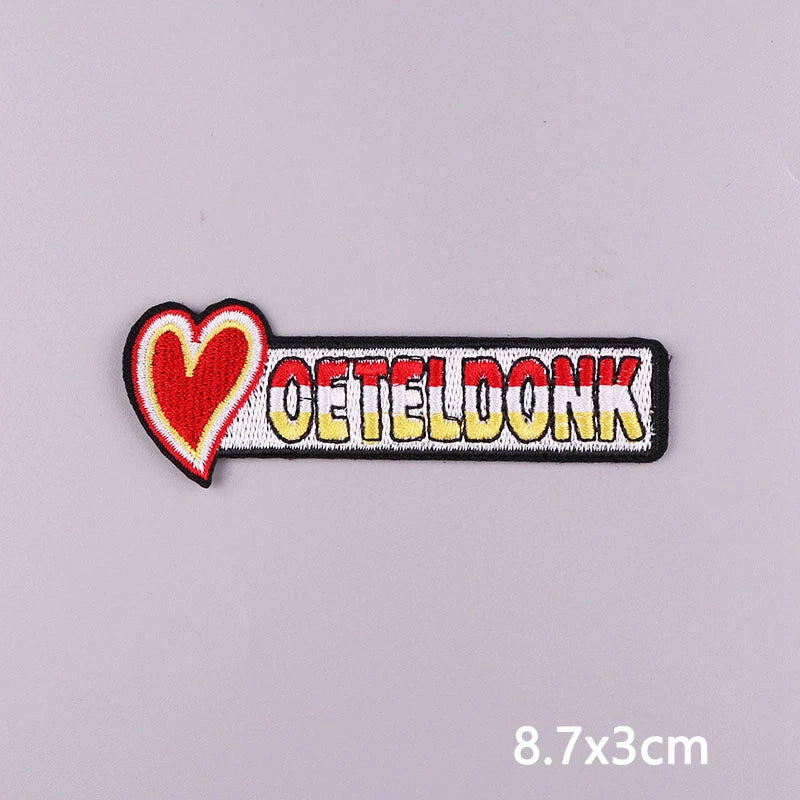 2025 New Designs Netherland Oeteldonk Carnival Iron On Patches For Clothes Oeteldonk Emblem Frog Embroidery Patch Festival Badge
